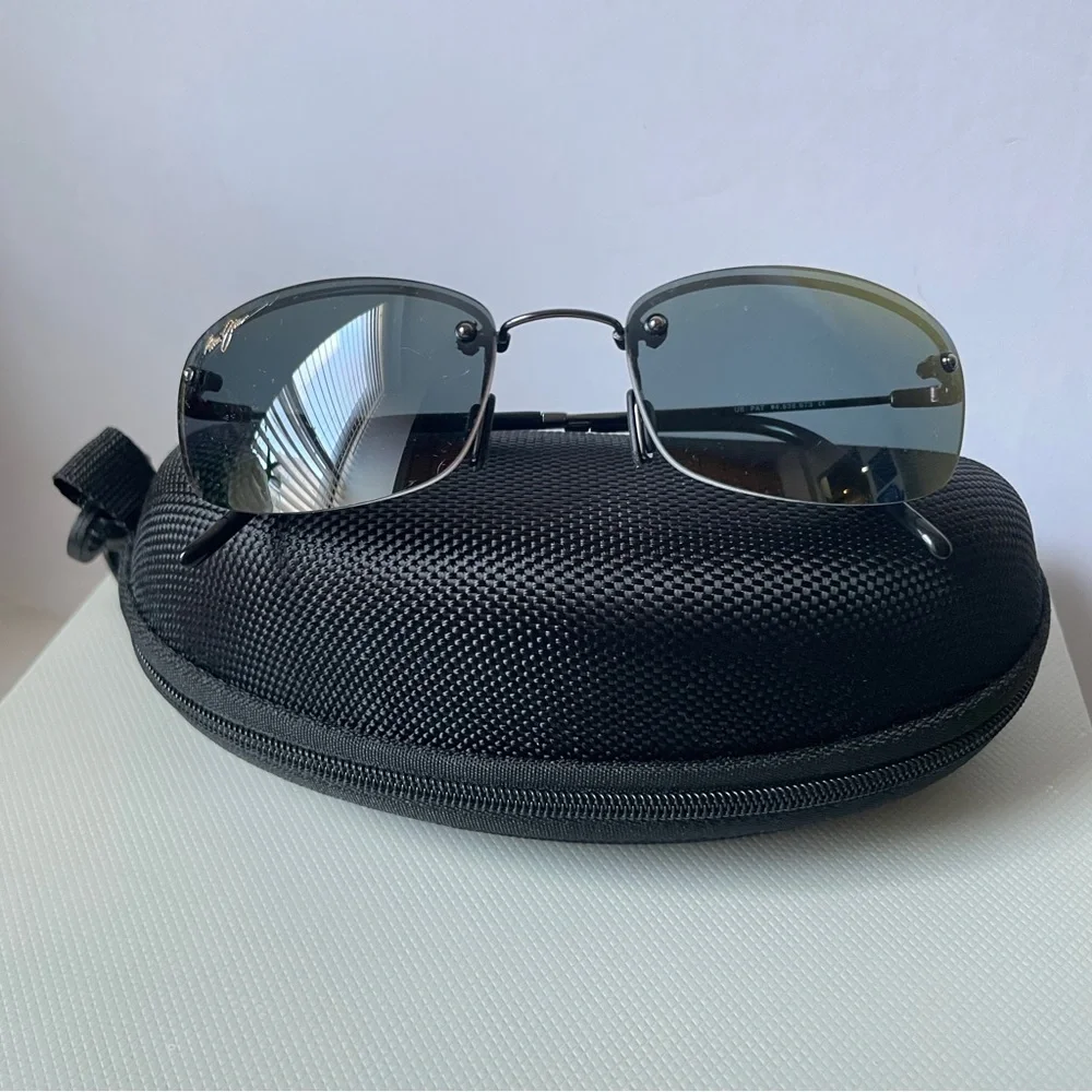 Maui Jim Flexon Polarized Sunglasses Gunmetal MJ350-02 - Picture 5 of 8